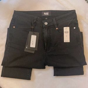 NWT Paige Black Hoxton Ankle Jeans size 27